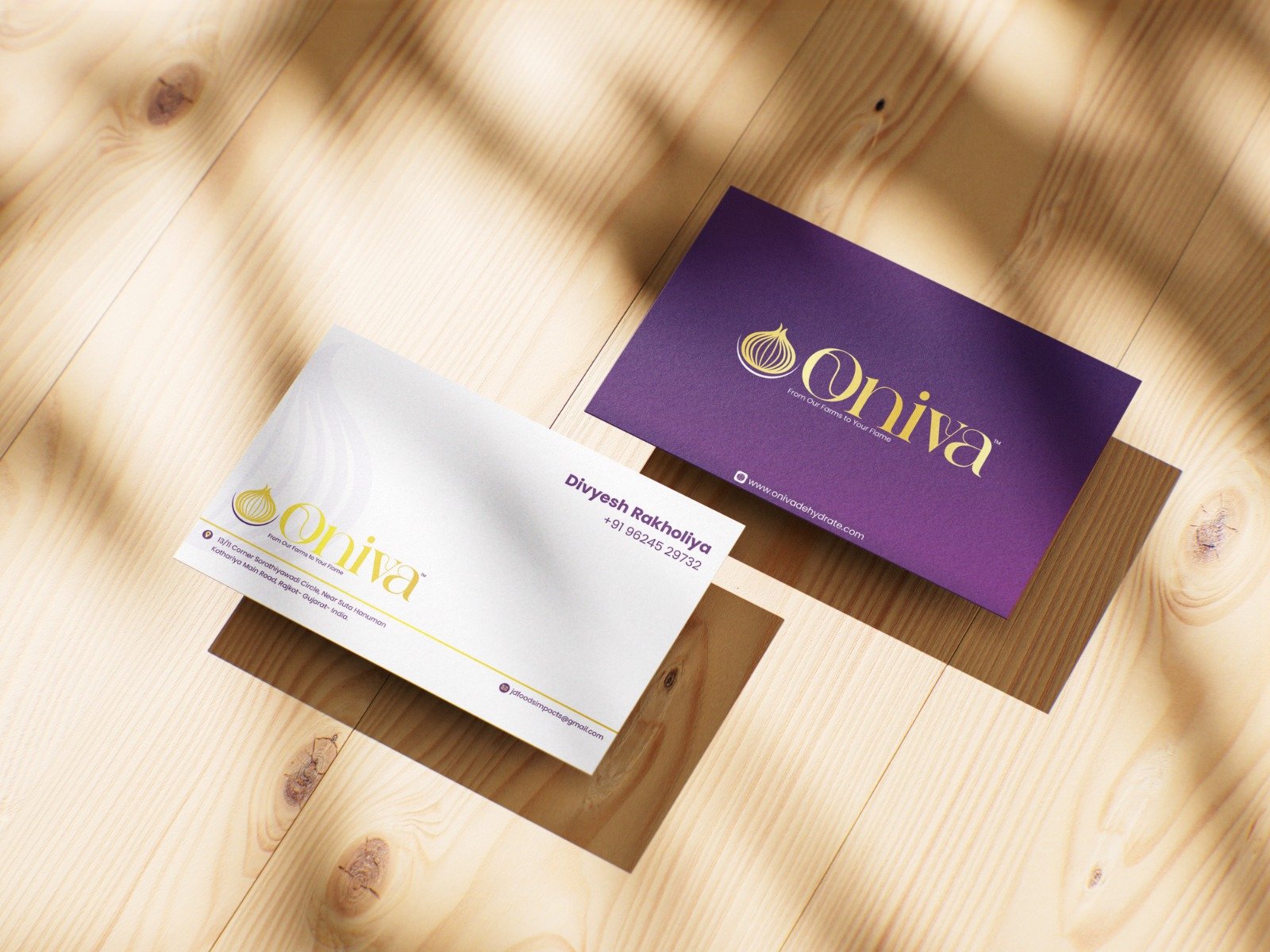 Oniva business cards